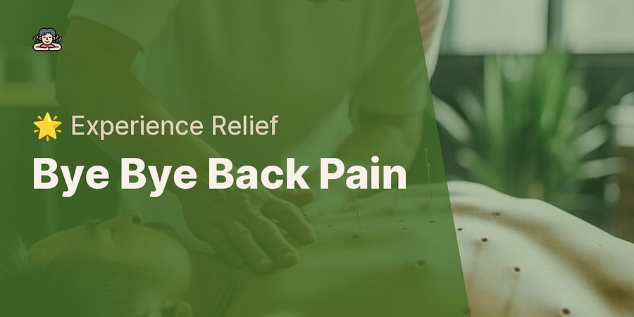Bye Bye Back Pain - 🌟 Experience Relief