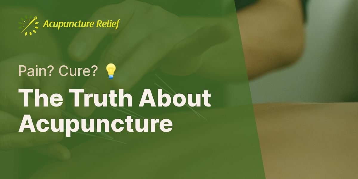 Does acupuncture hurt and can it cure ailments?