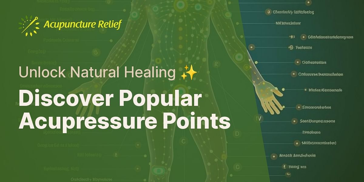 What are some commonly used acupressure points?