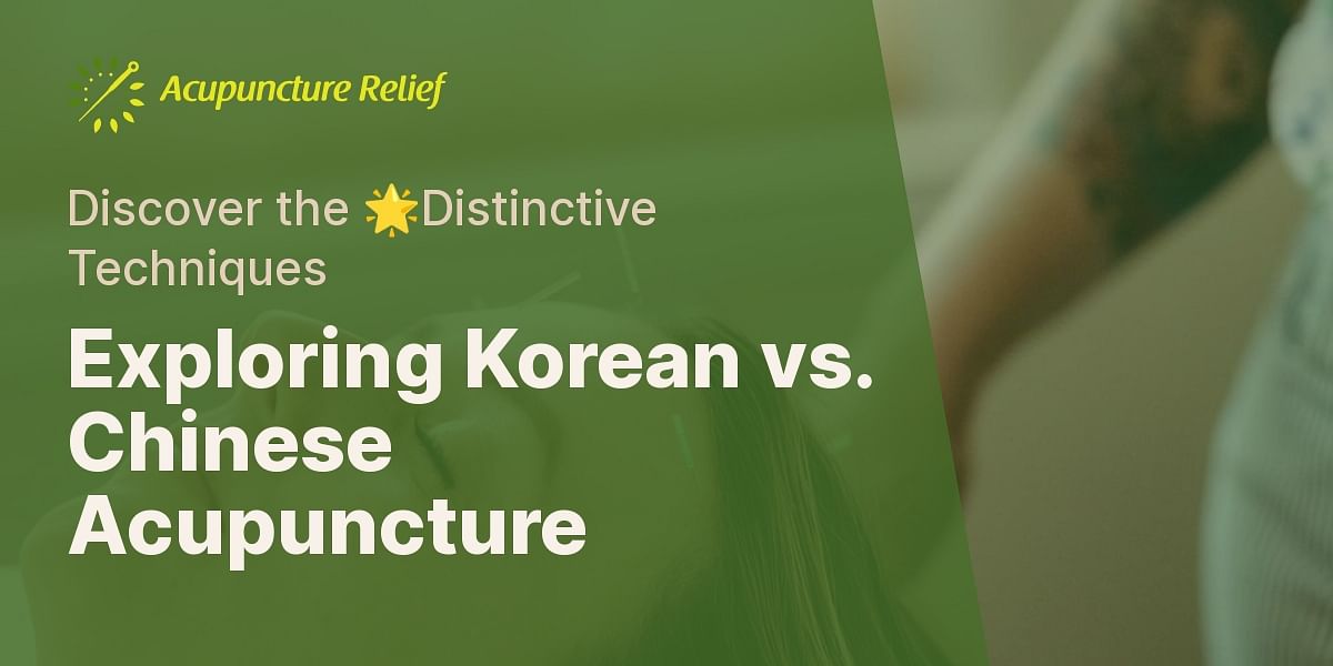 What are the differences between Korean acupuncture and traditional