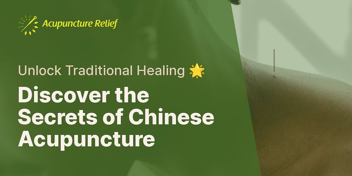 Understanding Chinese Acupuncture Test Your Knowledge Acupuncture Relief